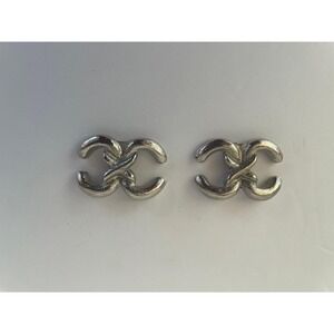 Vintage Double C Clip On Earrings